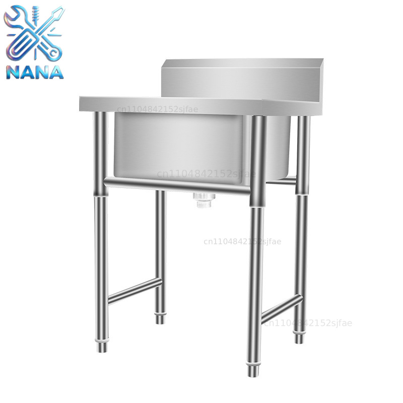 Commercial Kitchen Rental - Кухонная мойка из нержавеющей стали, одинарная,