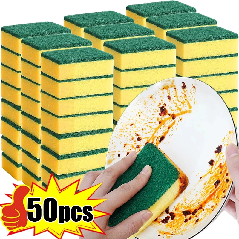 Commercial Kitchen Cleaning - Высокоабсорбирующая двусторонняя губка для чистки посуды,