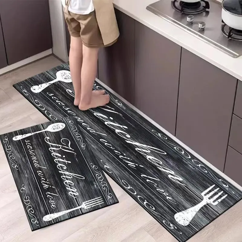 Kitchen Flooring Commercial - VIKAMA моющийся бархатный напольный коврик с