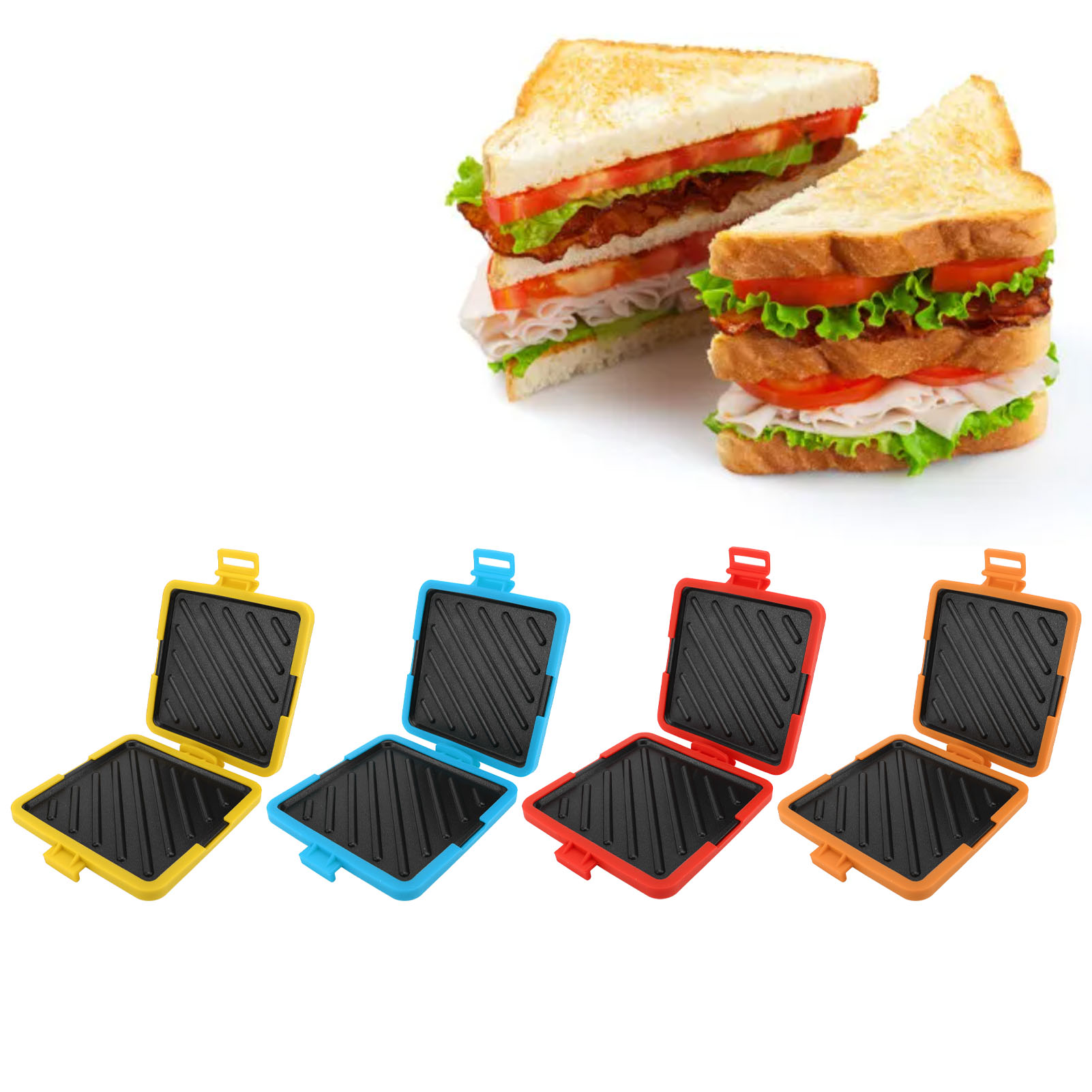 Sandwich Press Panini - Машина для приготовления тостов Микроволновая печь