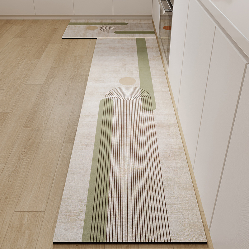 Kitchen Flooring Commercial - Минималистичный геометрический коврик с диатомовой землей