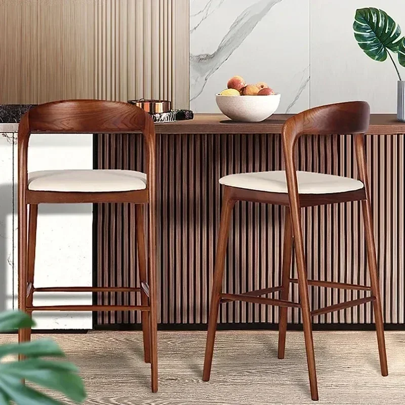 Commercial Kitchen Designer - Винтажные деревянные дизайнерские барные стулья, современный