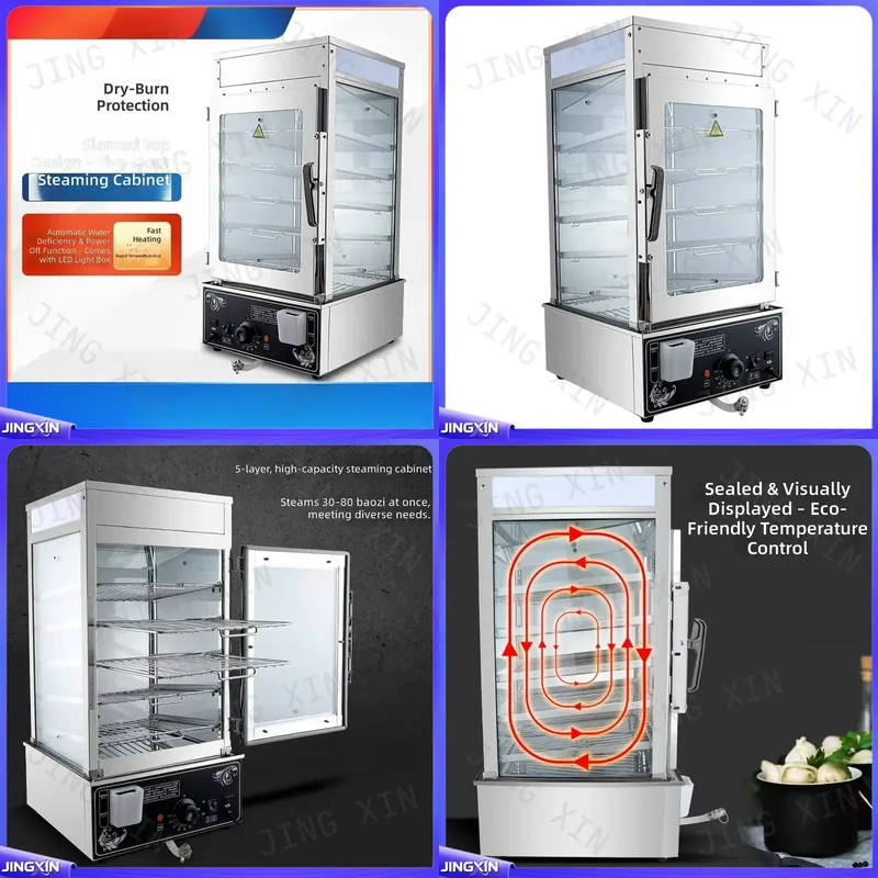 Commercial Steamer Cabinet - Индивидуальная конструкция для 5-ярусной электрической пароварки