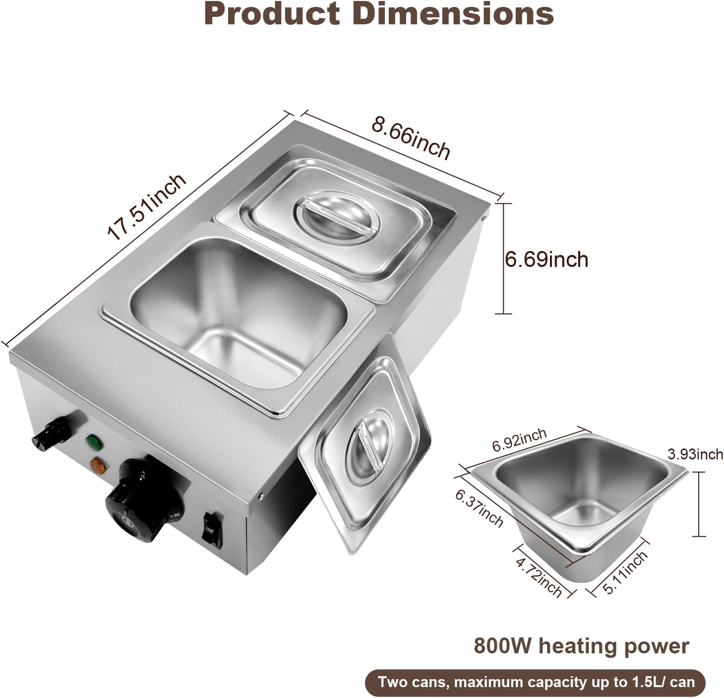 TWISTER.CK 1200W Машинка для п – обзор и цена Commercial Kitchen Warmer